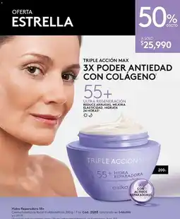 Ésika Esika triple accion max 55+ hidra reparadora oferta