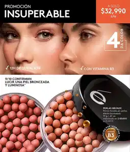 Ésika Perlas Bronze polvo faciales oferta