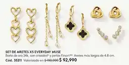 Ésika Set de aretes x5 everyday muse oferta