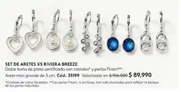 Ésika Set de aretes x5 riviera breeze oferta