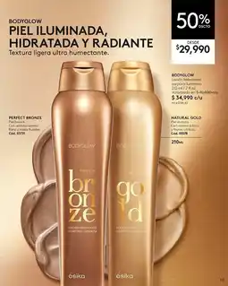 Ésika Bodyglow locion hidratante corporal luminosa oferta