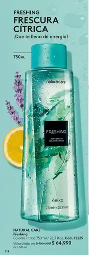 Ésika Natural care freshing colonia cítrica oferta