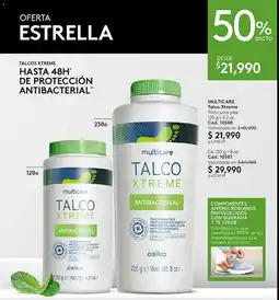 Ésika Multicare talco xtreme oferta
