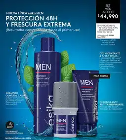 Ésika Ésika men shampoo + after shave + desodorante set oferta