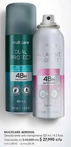 Ésika Multicare aerosol desodorante oferta