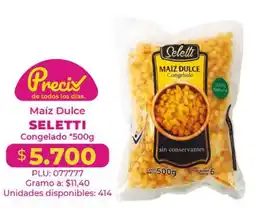 Belalcazar Selett Maíz Dulce Congelado oferta