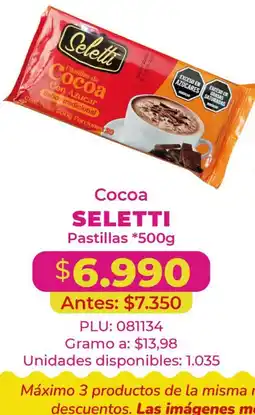 Belalcazar Cocoa Seletti Pastillas oferta