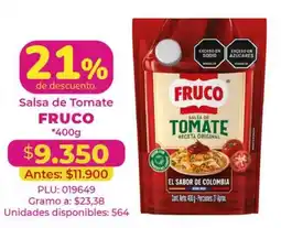 Belalcazar Fruco salsa de tomate oferta