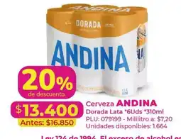 Belalcazar Andina cerveza dorada oferta