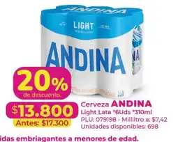 Belalcazar Cerveza Andina Light oferta
