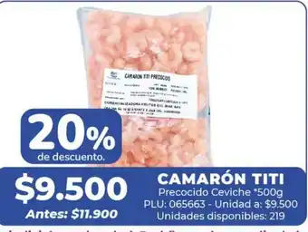 Belalcazar Camarón titi oferta