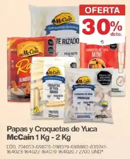 Makro McCain Papas y Croquetas de Yuca oferta