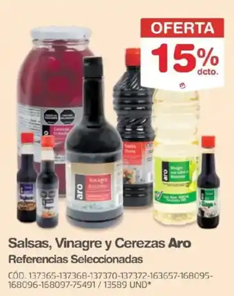 Makro Salsas, Vinagre y Cerezas Aro oferta