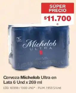 Makro Cerveza Michelob Ultra oferta