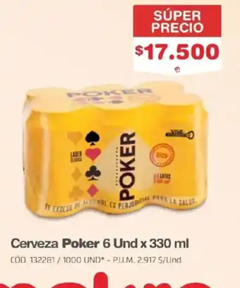 Makro Cerveza Poker oferta