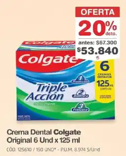 Makro Colgate Crema Dental Triple Accion oferta