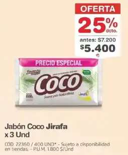 Makro Jabón Coco Jirafa oferta