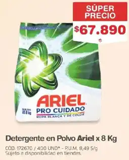 Makro Ariel Detergente en Polvo oferta
