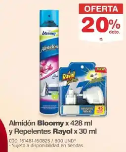 Makro Almidón Bloomy y Repelentes Rayol oferta