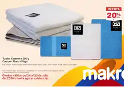 Makro Cannon toallas oferta