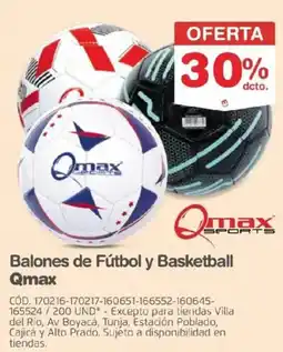 Makro Qmax Balones de Fútbol y Basketball oferta
