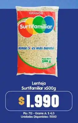 Surtifamiliar Surtifamiliar lenteja oferta
