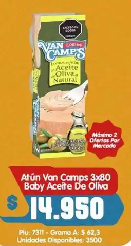 Surtifamiliar Atún Van Camps Baby Aceite De Oliva oferta