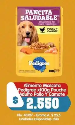 Surtifamiliar Pedigree Alimento Mascota Adulto Pollo Y Camote oferta