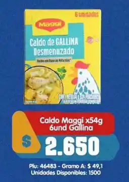 Surtifamiliar Maggi Caldo de Gallina Desmenuzado oferta