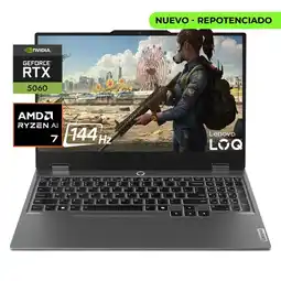 Falabella PORTATIL GAMER LOQ - RYZEN 7 250 - RTX 5060 8GB - 24GB RAM - 2TB SSD - 15.6" FHD 144 Hz oferta
