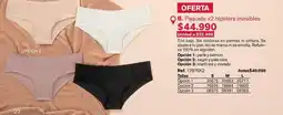 Leonisa Paquete x2 hipsters invisibles oferta