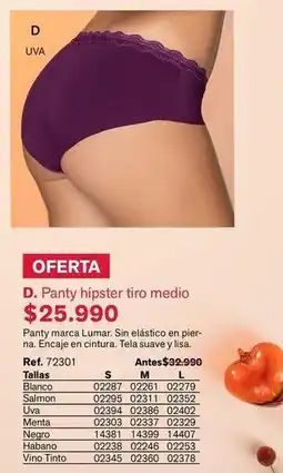 Leonisa Suave - panty hipster tiro medio oferta