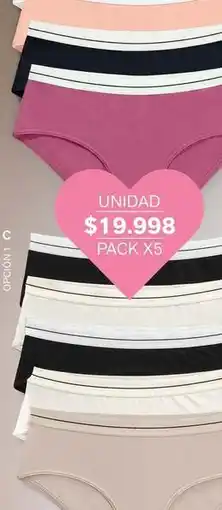 Leonisa Pack x5 panties oferta