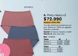 Leonisa Panty clásico x3 ref. 1238x3 oferta