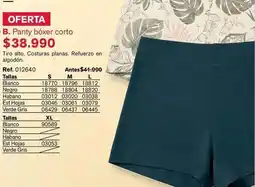 Leonisa B. panty bóxer corto ref. 012640 oferta