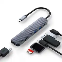 Falabella HUB Adaptador Multipuerto USB C 7 en 1 Linkon Macbook Win oferta
