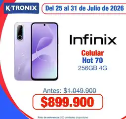 Ktronix Infinix Celular Hot 70 oferta