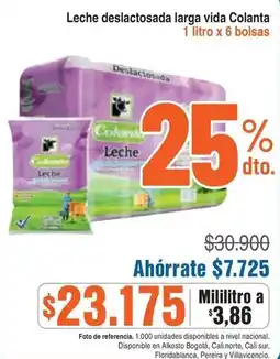 Alkosto Colanta Leche deslactosada larga vida oferta