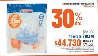 Alkosto Alkosto salmón porcionado oferta
