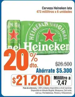 Alkosto Heineken - cerveza lata oferta