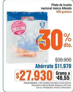 Alkosto Alkosto - filete de trucha oferta