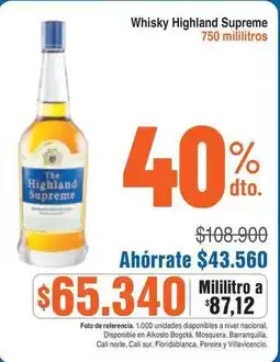 Alkosto Highland supreme - whisky oferta