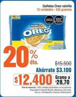 Alkosto Oreo - galletas vainilla oferta