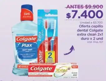 FarmaTodo Oferta Cepillo Dental Colgate Extra Clean 2x1 Duro 2und oferta