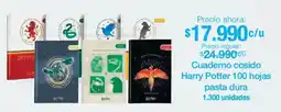 Jumbo Harry Potter cuaderno cosido pasta dura oferta