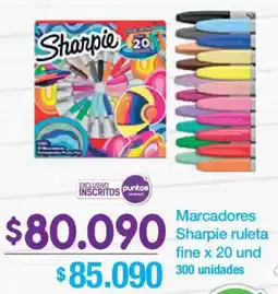 Jumbo Sharpie marcadores ruleta fine oferta