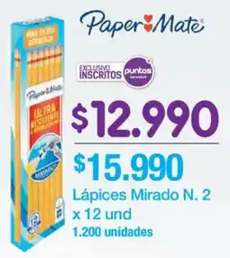 Jumbo Paper Mate Lápices Mirado N. 2 oferta