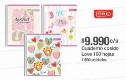 Jumbo Estilo Cuaderno cosido Love oferta