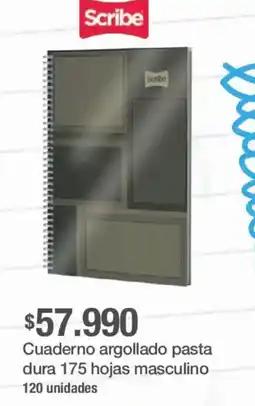 Jumbo Scribe cuaderno argollado pasta dura oferta