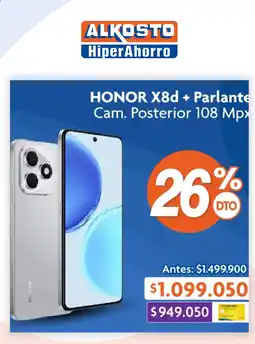 Alkosto Honor x8d + parlante oferta